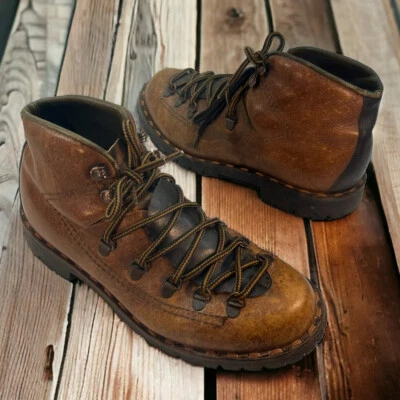 Vintage Monte Rosa Trekking Hiking Boots Womens 7 Brooklyn Hipster  - Image 1 of 4