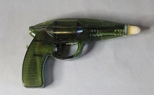 Pistola de agua búlgara de colección de la era atómica espacial pistola de rayos de plástico juguete verde - Imagen 1 de 5