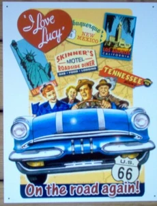 Lucy On the Road Again #1378 Reproduction Metal Sign - Picture 1 of 2
