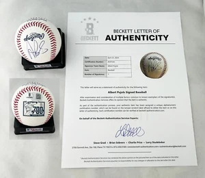 Baseball firmato Albert Pujols 700 Home Run St. Louis Cardinals Beckett BAS COA - Foto 1 di 1