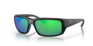 Costa Del Mar Fantail Unisex Sonnenbrille Schwarz/Polarisiert Grün Spiegel 580P - Bild 1 von 11