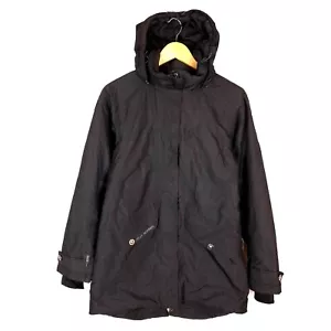 HELLY HANSEN Women's Parka Jacket Size M Hooded Black Insulated Polyester Fill - Picture 1 of 10