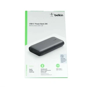 BELKIN BOOST CHARGE USB-C POWER BANK 20K BATTERY PWER DELIVERY PD 30W BPB001BTBK - Picture 1 of 5