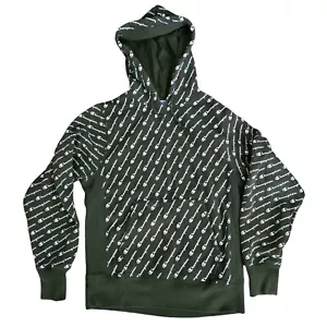 Columbia Pullover Hoodie Youth Size M Unisex Green Spellout Logo Kangaroo Pocket - Picture 1 of 12