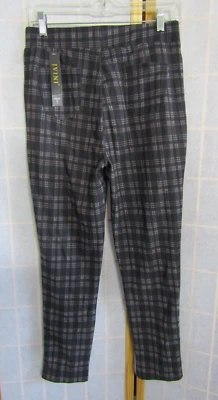Pantalones para mujer JVINI Nadine West negros/grises a cuadros mezcla de poliéster L nuevos con etiquetas Foto 1 de 4