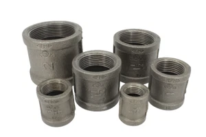 Black Malleable Iron Sockets 15mm - 50mm (1/2" - 2") - Picture 1 of 7