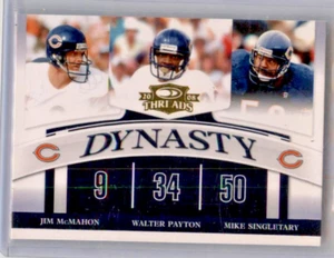 2008 Donruss Threads Dynasty Walter Payton Mike Singletary Jim McMahon D-7 - Picture 1 of 2