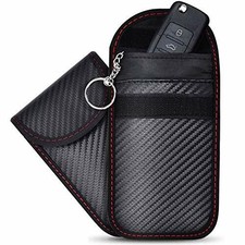 Faraday Bag Anti Theft RFID Blocking EMF Cage For Keyless Car Key Pack Of 2 New