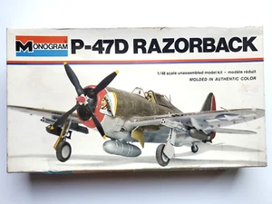 Monogram 1:48 P-47D Razorback Model Kit 5302 (Vintage 1977) - Picture 1 of 3