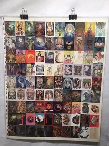 Michael Kaluta Two Fantasy Art Trading Cards UNCUT 90 CARD SHEET Poster Size - Bild 1 von 6