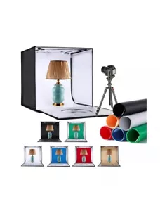Light Box Photography 24"x24" 240 LED Lights and 6 Color Backdrops Studio NIB - Picture 1 of 6