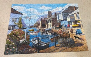 TRANQUIL HARBOR (Ravensburger) -- 500 Piece Jigsaw Puzzle -- Complete - Picture 1 of 3