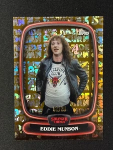2025 Topps High Tek Stranger Things Eddie Munson #20 Upside Down Orange /25 - Picture 1 of 2