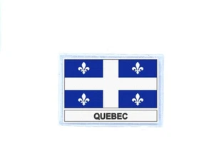 Patch Aufnäher Aufnäher bedruckt Thermo Flagge Kanada Quebec - Bild 1 von 1
