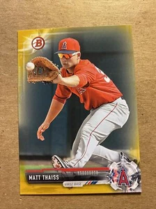 2017 Bowman Gold Parallel/50 Matt Thaiss Engel - Bild 1 von 2