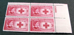 US Plate Block Stamp Scott# 967 Clara Barton 1948 MNH H303 - Picture 1 of 1