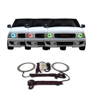 RGB Multi Color CHS Headlight Halo kit for GMC Sonoma 94-97 - Picture 1 of 5