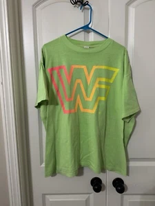 Rare 1990 WWF Logo Green Vintage Shirt One Sz Fits All. 24x27,5 Einzelnaht - Bild 1 von 6