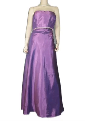 Alfred Angelo ~ 2 Piezas Brillante Tafetán Vestido de Baile Talla 22 Formal Baile de graduación Vestido de Gala Nuevo con Etiquetas Foto 1 de 4