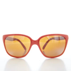 Red Classic Curved Square Sunglasses - Zucker - Picture 1 of 3