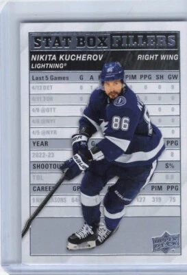 2023-24 Upper Deck Series 1 - Stat Box Fillers #SB-1 Nikita Kucherov - Image 1 of 2
