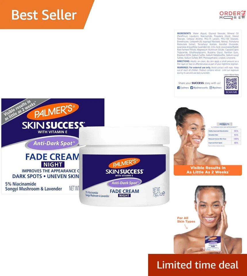 3 PK Palmer's Skin Success Anti-dark Spot Night Fade Cream Songyi Mushroom 2.7oz