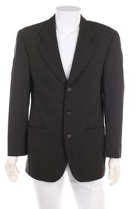 KENZO Chaqueta Paño Lana Rayas 48 Negro - Imagen 1 de 6