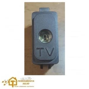 PRESA COASSIALE TV TELEVISORE DERIVAZIONE 75Ω MARRONE MOLVENO GL2000 Art. 2660 - Picture 1 of 3