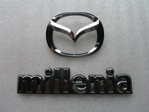 2002 MAZDA MILLENIA REAR TRUNK CHROME EMBLEM DECAL SIGN SYMBOL NAME 01 02 SET - Picture 1 of 1