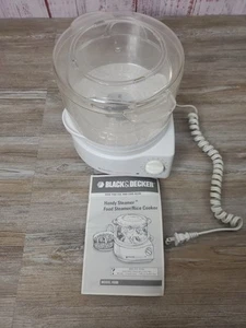 Black & Decker HS80 Tipo 4 Pratico Vaporiera Fornello Elettrico Riso Verdure Testato  - Foto 1 di 18
