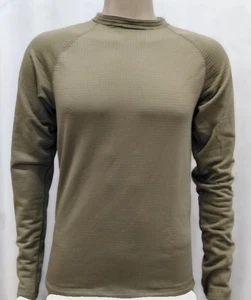 ECWCS Gen-III Level 2 Cold Weather Top Crew Neck Grid Fleece -ODG/Tan 499 - Picture 1 of 3