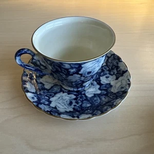 Set tazze da tè e piattini Mosa con motivo floreale blu - Foto 1 di 9