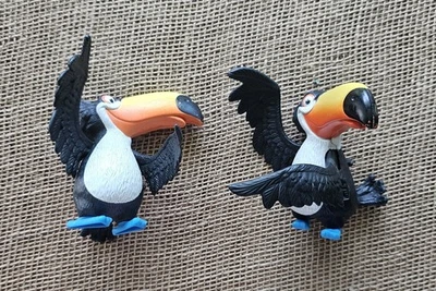 2 Rio Movie Toy Figures Rafael The Toucan McDonalds - Image 1 of 2