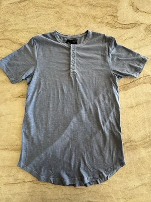 Goodlife Vieira Manga Corta Henley Talla L Azul Hombre’s Nuevo con Etiquetas Foto 1 de 4