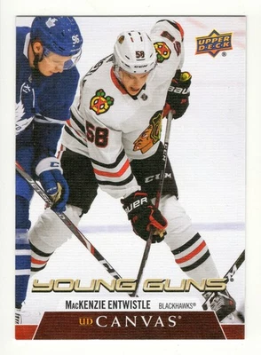 2020-21 UD MacKenzie Entwistle Young Guns Canvas Card C238 Chicago Blackhawks - Image 1 of 2