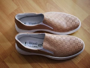 Reflexan Laufkomfort Damen Schuhe Slipper Leder Braun Gr 37 H Neu - Bild 1 von 7