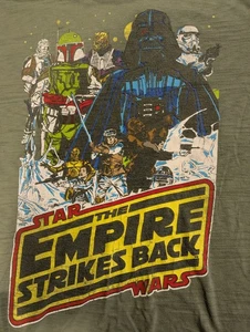 Star Wars Empire Strikes Back Vintage Look Grün Tshirt Größe XL / L - Bild 1 von 9