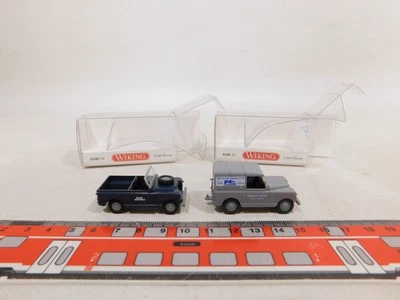 2X Wiking H0 1:87 Land Rover 0100 03 Ferguson 0100 04 Airforce TOP+Box #DX27-0,5 - Immagine 1 di 4