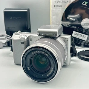 SONY Alpha NEX-5 3.5-5/6/18-55 Mirrorless Camera From Japan - Picture 1 of 8