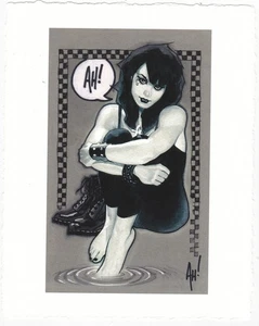 Impresión artística firmada por ADAM HUGHES DC Comics Vertigo Death of the Endless 8 X 10 ¡GUAU! - Imagen 1 de 1