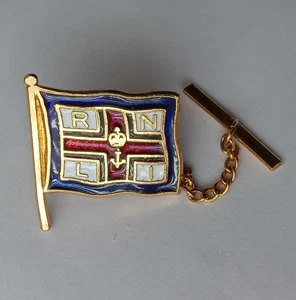 Vintage RNLI Flag Enamel Lapel Pin Badge. PB7-1296 - Picture 1 of 3