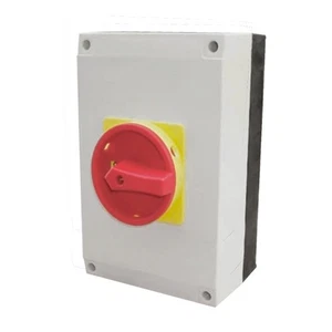 Interruptor aislante rotativo industrial ESR E804P - 80A 4 polos 230V-415V grande IP65 - Imagen 1 de 1