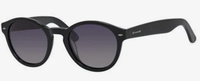 Auténticas gafas de sol redondas POLAROID PLD 1019/S 807 IX negras con lentes grises Foto 1 de 4