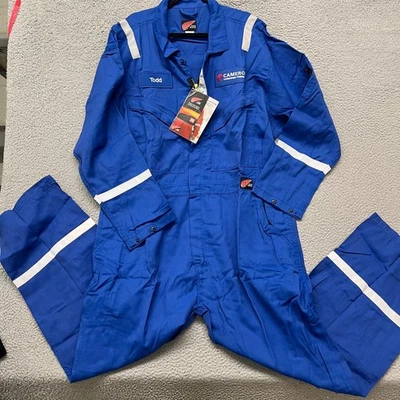 Red Wing FR Coveralls Mens 56R Blue Work Wear Fire Resistant NFPA 2112 *Name - Image 1 of 4