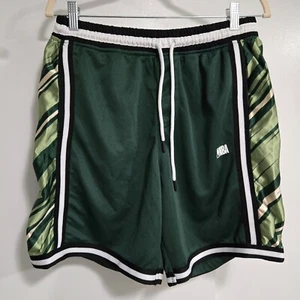 Offiziell lizenzierte NBA Herren Basketball Trainingsshorts grün mit Streifen Größe M - Bild 1 von 10