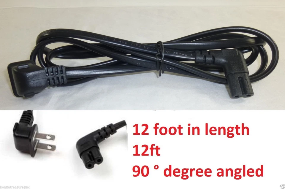 12 Ft Power Cord for Samsung UN60F6350AF UN60F6350AFXZA UN39EH5003F UN55F6300AF - Image 1 of 1