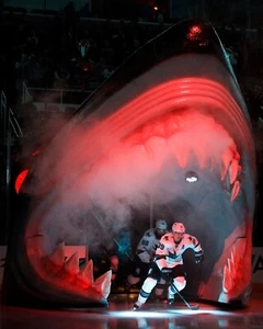 Logan Couture Schlittschuhlaufen aus dem Tunnel San Jose Haie 8 x 10 NHL Hockey Foto - Bild 1 von 1