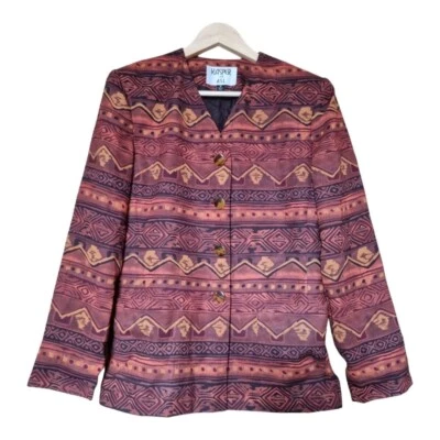 kasper for Asl 80s blazer with pockets. Sz uk 8 19.5" ptp Shoulder Pads Vtg - Image 1 of 4