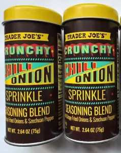 2x Trader Joe's Crunchy Chili Onion Crunch Sprinkle Seasoning Blend NEW RARE - Picture 1 of 5