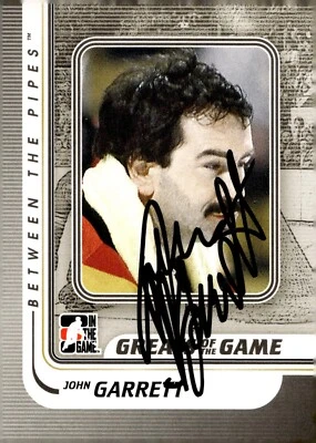 John Garrett - Signed 2010-11 ITG Between The Pipes Greats Of The Game #166 - Image 1 of 2
